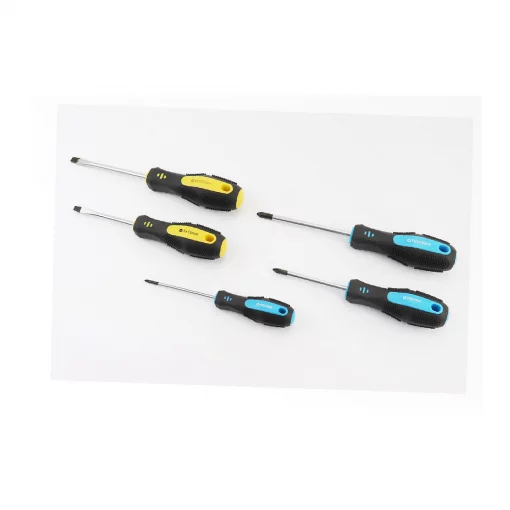 Викрутки набір 5од. PH0/PH1x75мм PH2x100мм SL5x75мм SL6x100мм (40-1505), Ручний інструмент, YQ-702054