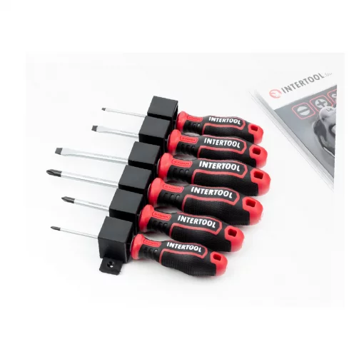 Викрутки набір 6од. (SL3x75мм, SL5x75мм, SL6x100мм, PH0x75мм, PH1x75мм, PH2x100мм) STORM (VT-3436), Ручний інструмент, YQ-702425