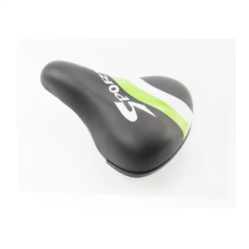 Сиденье CHILD 210x150мм, чёрно-зелёно-белое SPORT AZ-272BF, ВЕЛОЗАПЧАСТИНИ, YQ-411242