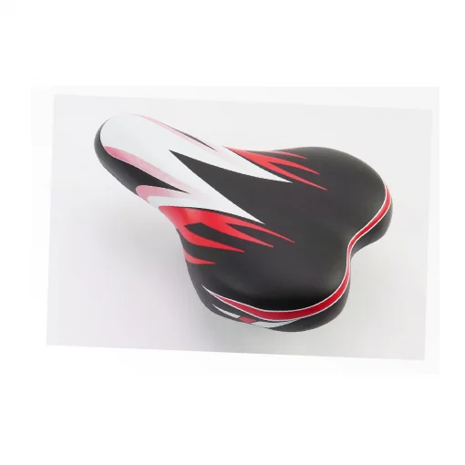 Сиденье CHILD 220x150мм, чёрно-бело-красное AZ-296, ВЕЛОЗАПЧАСТИНИ, YQ-411476