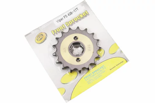 Звезда передняя CG/CB-428H-17T (под шлиц 5мм) Loncin JL200-68A/LIFAN "каленая", FIX-201935