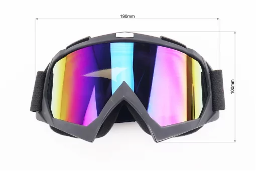 Очки кроссовые, черные (хамелеон стекло), FIX-204695