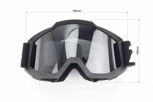 Очки кроссовые/эндуро/АТV, черные (затемненное стекло), FIX-207439