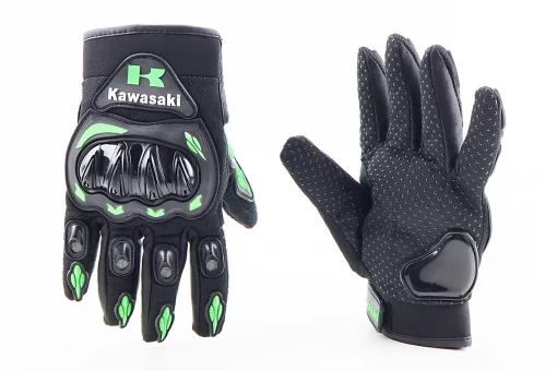 Перчатки мотоциклетные XL-Чёрно-Салатовые, FIX-210630