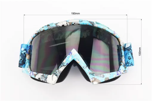 Очки кроссовые/эндуро/АТV, разноцветные (затемненное стекло), FIX-210738