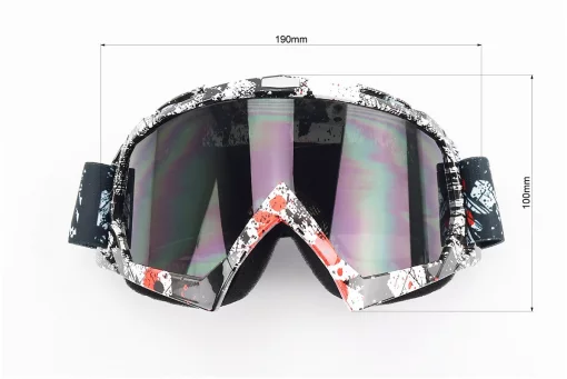 Очки кроссовые/эндуро/АТV, разноцветные (затемненное стекло), FIX-210739