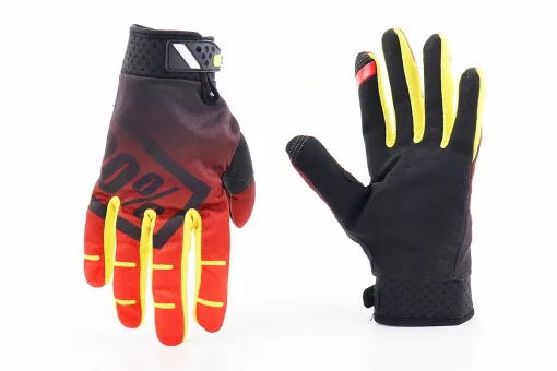 Перчатки L з силіконовими вставками, чорно-помаранчево-жовті, FIX-211076