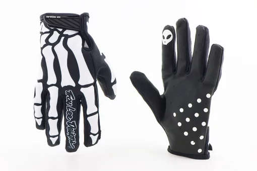 Перчатки XL с силиконовыми вставками, чёрно-белый (Кости), FIX-211103