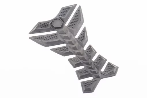 Наклейка защитная на бак топливный, "РЫБЬЯ КОСТЬ" серо-черный, FIX-211134