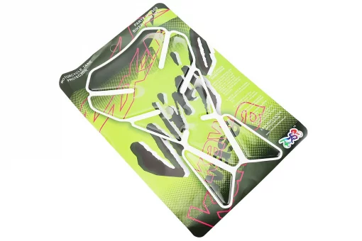 Наклейка защитная на бак топливный "KAWASAKI", зелёно-черный, FIX-211153