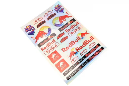 Наклейки набір світловідбивний 25шт "RedBul" (24х30см), FIX-211154